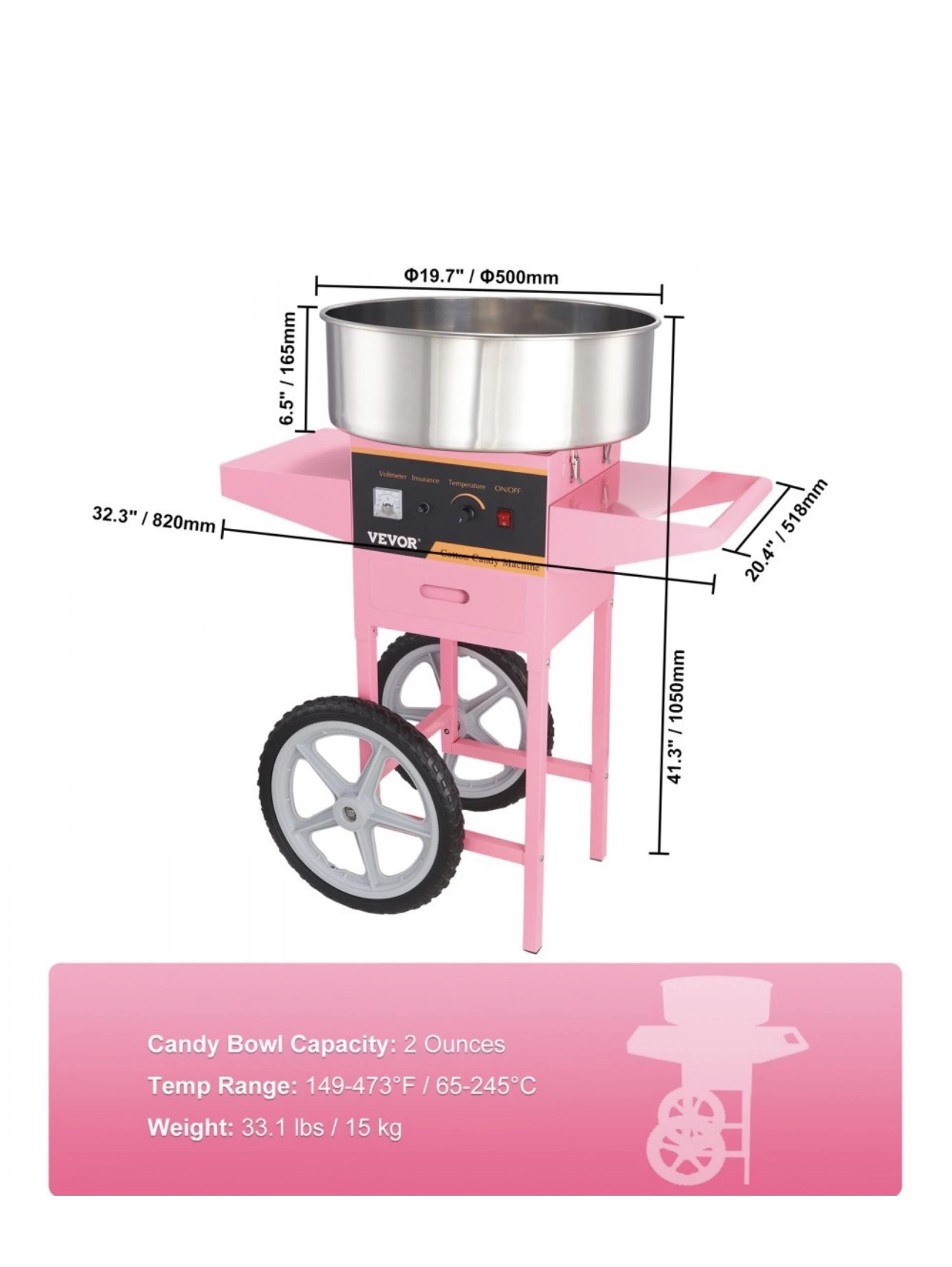 Pink Cotton Candy machine